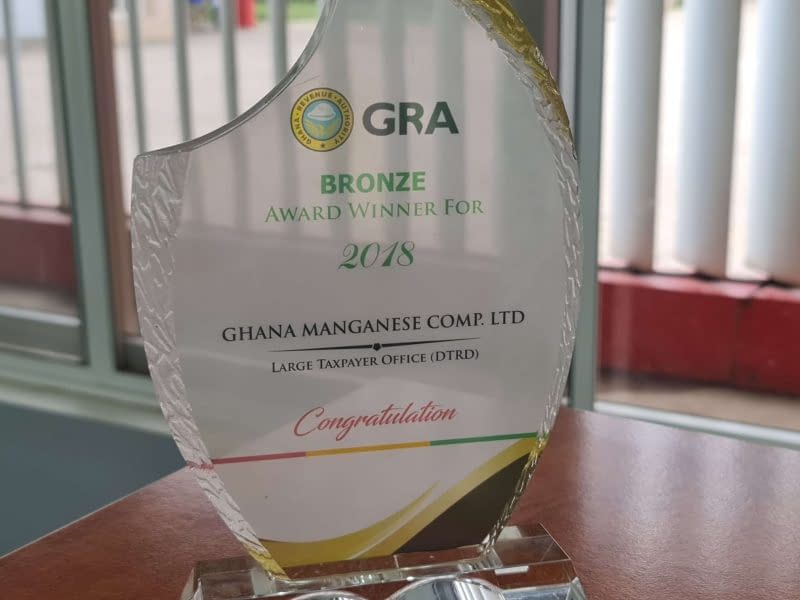 Ghana Revenue Authority Bronze Award winner (2018)